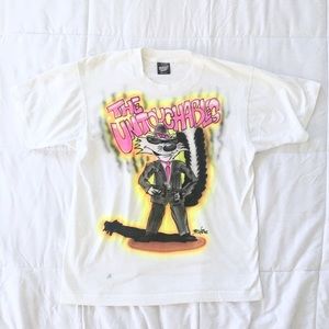 80s VTG Airbrush Tee Mob Skunk Machine Gun